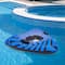 Pool Central 3.2ft. Inflatable Triangle Black & Blue Ride-On Pool Float & Snow Tube